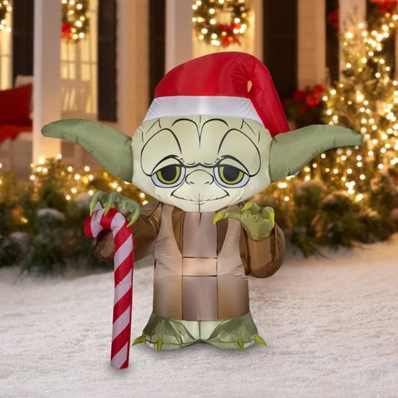 Star Wars Holiday New Star Wars Yoda 5 Ft Tall X 5 Ft Christmas